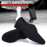 Professional Mens Latin Ballroom Dance Shoes Canvas Latin Salsa Shoes Heel Tango Ballroom Dance Shoes for Men