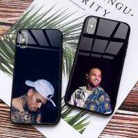 American Rapper Chris Brown Phone Case Tempered glass For iphone 6 7 8 plus X XS XR 11 12 13 PRO MAX mini