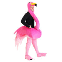 สัตว์และนกวันฮาโลวีนวันเด็กการแสดงบนเวทีการแสดงเทพนิยายผู้ใหญ่ Flamingo Costume