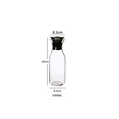 1.5L Glass Cold Hot Kettle Water Bottle High Borosilicate Glass Container Bottle Restaurant Home Lemon Juice Tea Milk Kettle