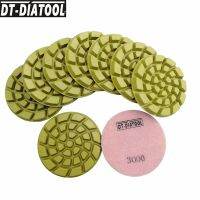 DIATOOL Dia100mm 9pcs Polishing Pads Concrete Diamond Resin Bond Sanding Discs Floor Renew Pads polish wheel For Concrete