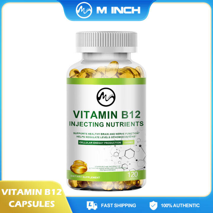 Minch Vitamin B12 Capsules 1000mcg Supports Energy Metabolism Nervous