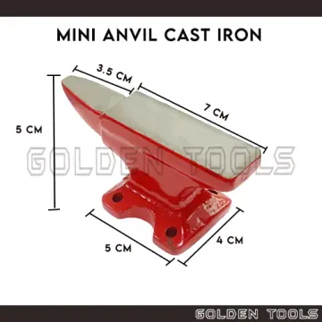 Mini Iron Angle Anvil for Bench Block Horn Anvil Jewelers Gold