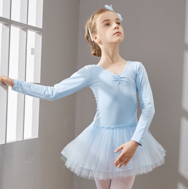 long-sleeve-dance-dress-for-girls-cotton-ballet-dancewear-with-tulletoddler-ballet-dress-kids-tutu-dress-kids-dance-skirts