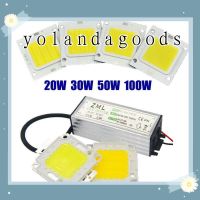 ☸✙♀ ☆YOLA☆ High Bright LED COB Chip DIY Floodlight Spotlight 10W 20W 30W 50W 70W 100W Light Source White/ Warm white New AC 85-265V For Flood Bulb Lamp with Power Supply Driver/Multicolor