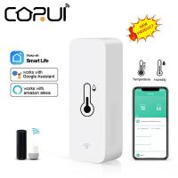 CORUI WiFi Tuya Smart Temperature And Humidity Sensor Smart Home APP Works With Alexa Google Home