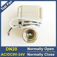 TF20-S2-C AC/DC9V-24V 2/5 Wires DN20 Water Electric Normally Open / Close Valve BSP / NPT 3/4 Stainless Steel Valve CE IP67