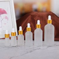 【YF】✥﹉▩  5-100ML Tubes Frosted Dropper Glass Aromatherapy for Massage Pipette Refillable Bottles Small