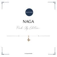 (Pre order)  Golden Gold NAGA Bracelet -Cloudy White