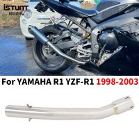 For Yamaha YZF-R1 R1 1998 1999 2000 2021 2022 2003 Motorcycle Exhaust Escape Full System Modified Muffler 50.8mm Mid Link Pipe