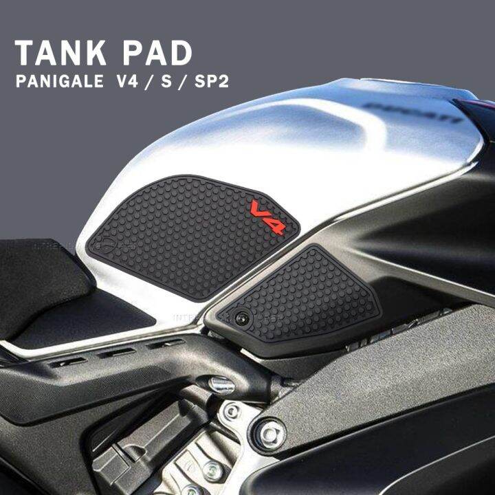 HRTLSS Tankaufkleber Für Ducati Panigale V4/V4S/SP2 - Anti Slip Tank Pad Schwarz