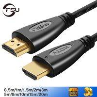 FSU สาย HDMI เข้ากันได้วิดีโอสาย G Old P Lated 1.4 4พัน1080จุด3D เคเบิ้ลสำหรับ HD S Plitter Switcher 0.5เมตร1เมตร1.5เมตร2เมตร3เมตร5เมตร10เมตร