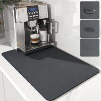 【PPQ Home Life Museum】 แผ่นดูดซับน้ำในครัว Diatomite Drying Dishes Drain Mat For Kitchen Sink Countertop Protector Placemat For Bathroom Mat