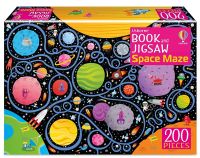 BOOK &amp; JIGSAW: SPACE MAZE (200 PCS)