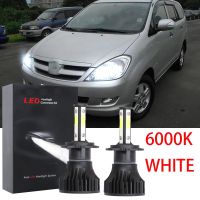 ชุดหลอดไฟหน้าฮาโลเจน LED 2008 6000K แบบเปลี่ยน สําหรับ Toyota Innova 2007-2012 รับประกัน 10 เดือน