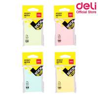 กระดาษโน๊ต Deli A012 Sticky Note ขนาด 76x51mm. สีพาสเทล มองสบายตา ติดแน่น ลอกออกง่าย โพสท์อิท (1ชิ้น) พร้อมส่ง  เก็บปลายทาง