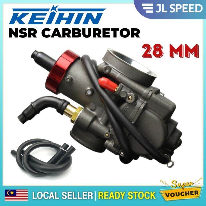 CARBURETOR NSR 150 NSR150 HITAM BLACK GENUINE KEIHIN THAILAND 28MM