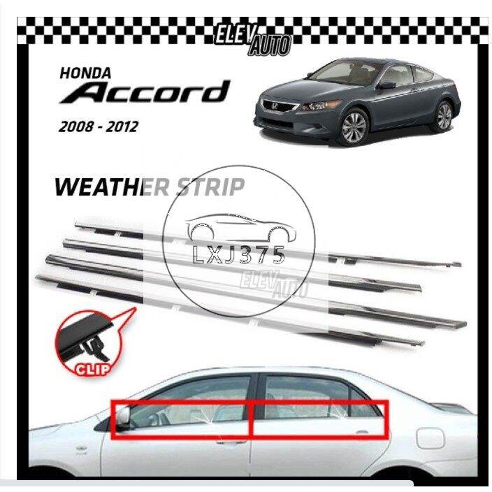 for Honda Accord 2008 2009 2010 2011 2012 2013 Car Outside Window Weatherstrip Seal Belt Weather