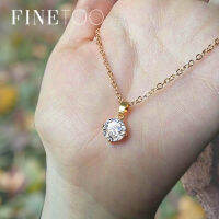 ★FINE TOO★ เรขาคณิตเพทายเงินทอง rhinestone เค้นคอสร้อยคอของขวัญคริสต์มาส