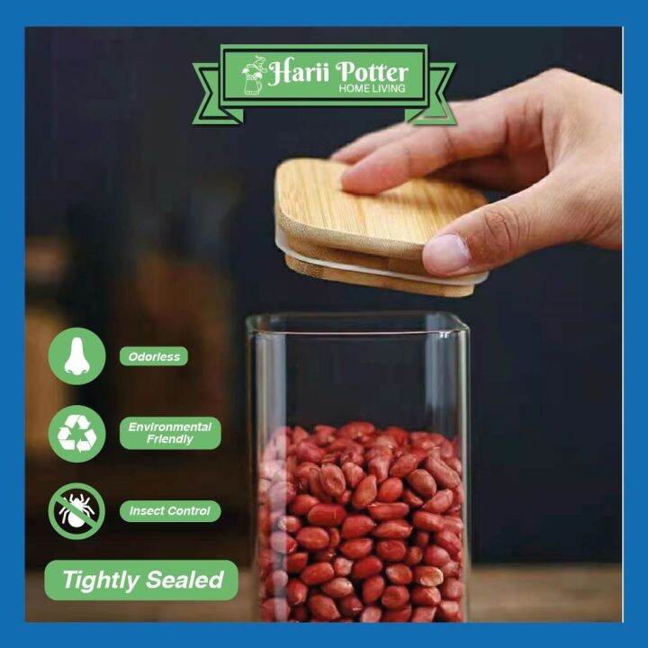Square Glass Food Storage Jars Lazada