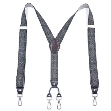 Heavy Duty Trucker Suspenders for Men Work 3.5cm Wide X-Back with