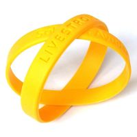 1pc LIVE STRONG Hologram Silicone Men Rubber Wristband Outdoor Bangle Accessories Gifts