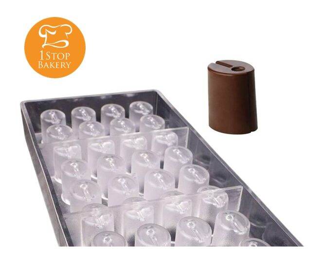 ttm-poly-pc1766-cylinder-chocolate-mold-nr-32-พิมพ์ช็อกโกแลตทรงกระบอก