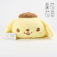 ตุ๊กตา หมา ปอมปอมปูริน ท่านอน สีเหลือง PomPomPurin Sanrio / SEGA 2017 ? ไม่มีป้ายห้อย ✨ L = 37x44x18 cm