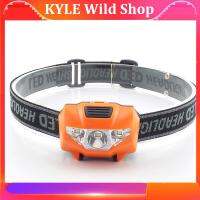 KYLE Wild Shop AAA Battery Small Head Light Lamp 3W Mini COB LED Headlamp Frontal Flashlight Torches Headlight For Camping Running