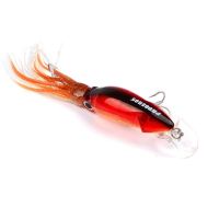 【DT】hot！ 1pcs Brand 12cm 20g Fishing Lures Baits Artificial Hard Squid Skirts Trolling With Rig Tackle