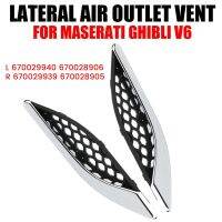 Front Exhaust Air Vents Wing Trim Cover for 2014-2020 Car Air Outlet Chrome Strip