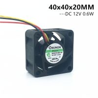 Maglev SUNON 4ซม. 40มม. 40*40*20มม. พัดลมทำความเย็น DC12V 0.6W MB40201V2-000U-G99 3Pin พัดลมเก็บเสียงสุดยอด