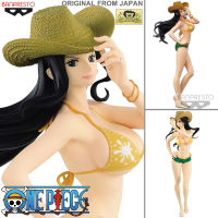 Figure ฟิกเกอร์ งานแท้ 100% แมวทอง Banpresto Bandai จาก One Piece วันพีซ เต็มพิกัดสลัดจอมลุย วันพีช Glitter &amp; Glamours Nico Robin นิโค โรบิน ชุดว่ายน้ำ Ver Original from Japan