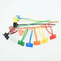 30pcs  4*150mm Nylon Cable Ties tag labels Plastic loop Ties markers Cable Tag self-locking Zip Ties Easy mark red blue green Cable Management