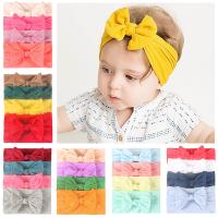 【CW】 3/4/6Pcs/Set Bows Baby Headband Turban Color Newborn Infant Elastic Hair Bands Soft Kids Assessories for