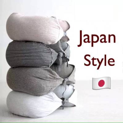 พร้อมส่ง ! หมอนรองคอสไตล์ญี่ปุ่น JAPAN STYLE พกพาสะดวก ใช้งานง่าย ทำความสะอาดง่าย