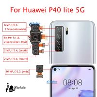 6.5－สําหรับ Huawei P40 Lite 5G Global CDY-NX9A CDY-N29A ด้านหลังกล้องหลักขนาดใหญ่กล้องหน้าเล็กสายดิ้นริบบิ้น