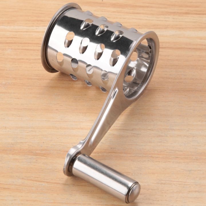 rotary-cheese-grater-vegetable-slicer-shredder-and-grinder-with-4-interchangeable-stainless-steel-grums
