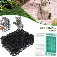 แถบ Prickle แบนขุดสุนัขเครื่องไล่แมวเสื่อ Scat สำหรับสุนัขสุนัขแบน Prickle Strip Scat สำหรับแมวแมวแมว Scat กับ Spikes ป้องกันการขุดแมว Scat Mat บ้าน