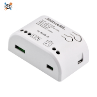 Ziqqucu สวิตซ์อัจฉริยะโมดูล RF DC/AC 7-32V 1CH WiFi โมดูลสวิตซ์  รีเลย์รีโมทคอนโทรลใช้ได้กับศูนย์กลาง Zigbee ส่วนใหญ่