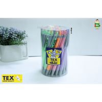 ปากกาลูกลื่นสีพาสเทล Tex 1019 หมึกน้ำเงิน (50ด้าม) พร้อมส่ง !!