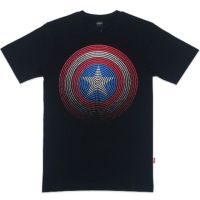 เสื้อยืดลิขสิทธิ์ มาร์เวล กัปตันอเมริกา Capn america MARVEL-9237-BL