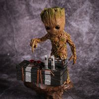 【CW】Guardians Of The Galaxy Groot Statue Model Dolls Cute Kawaii Baby Tree Man Anime Figurines Action Figure Toys Collectible Gifts