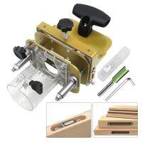 iho✓▽  Mortising Jig for 65mm Trimming Machine 2 In 1 Slotting Bracket Invisible Fasteners Punch Locator Linear Woodworking