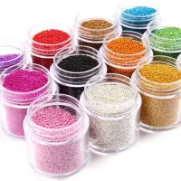 【CW】 1 0.6-0.8-1MM  Bead Rhinestone for Nails Nai Decorations 15Colors choice