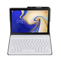 Wireless Bluetooth Keyboard Case for Samsung Galaxy Tab S4 10.5 T830 T835 with Pen Holder Leather Tablet Cover