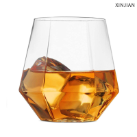 ? [XINJIAN] Hexagonal CUP 360ml แก้วไวน์งานแต่งงาน dricated transparent cocktail Glass