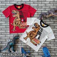 เสื้อเด็ก เสื้อยืดเด็ก ลายไดโนเสาร์ ป้ายแท้ Dinosaur X สำหรับเด็กชาย6-12ปี สินค้าพร้อมส่ง MX640400 (S-XL)