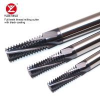 YUZETOOLS HRC60 Import Balzers coating full tooth thread cutter metric single cutting milling cutter carbide tungsten steel