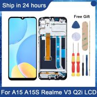 AiNiCole 6.52For Oppo A15 LCD Display Touch Screen Digitizer Assembly For Oppo A15s Realme V3 Realme Q2i LCD CPH2185 CPH2179